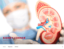 Tablet Screenshot of kidneykorner.com